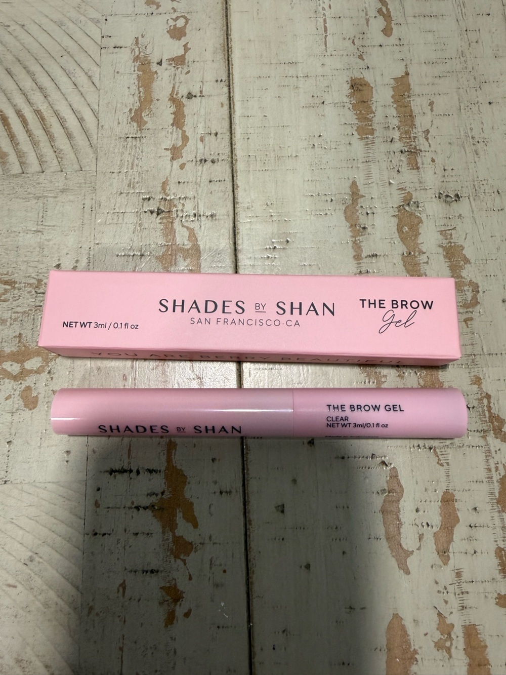 NIB Shades by Shan Clear Brow Gel
